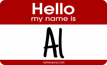 Hello my name is Al png download
