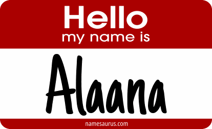 Hello my name is Alaana png download