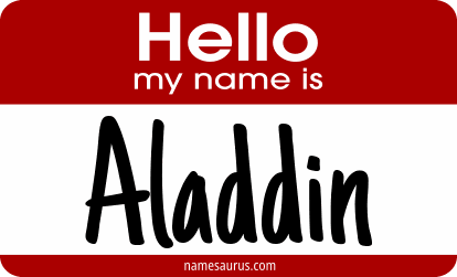 Hello my name is Aladdin png download