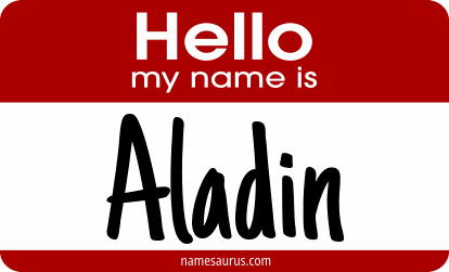 Hello my name is Aladin png download