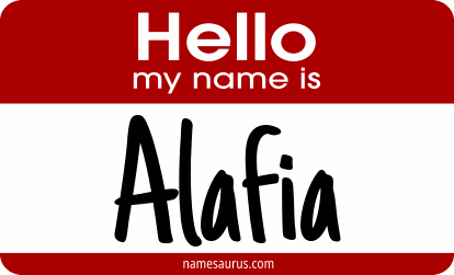 Hello my name is Alafia png download