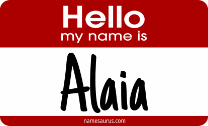 Hello my name is Alaia png download