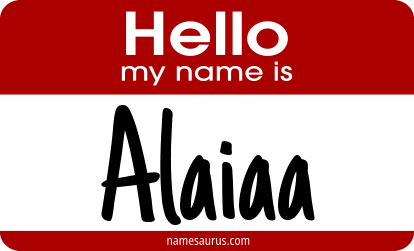 Hello my name is Alaiaa png download