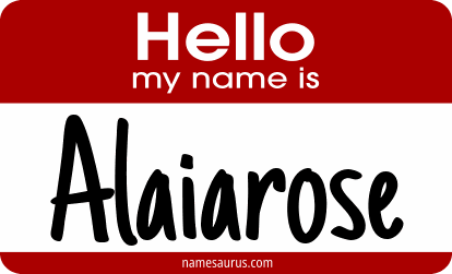 Hello my name is Alaiarose png download