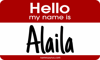 Hello my name is Alaila png download