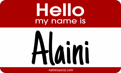 Hello my name is Alaini png download