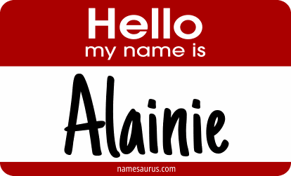 Hello my name is Alainie png download