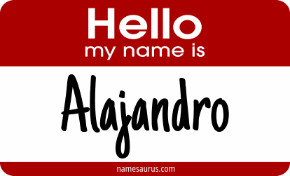 Hello my name is Alajandro png download