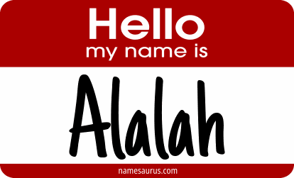 Hello my name is Alalah png download