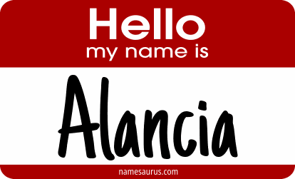 Hello my name is Alancia png download