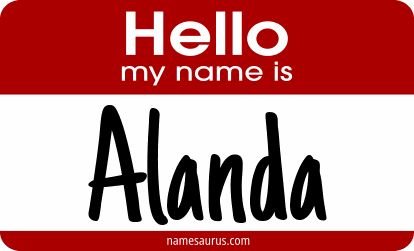 Hello my name is Alanda png download