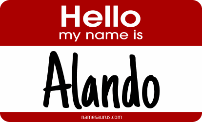 Hello my name is Alando png download