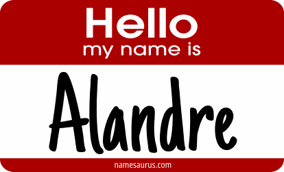 Hello my name is Alandre png download