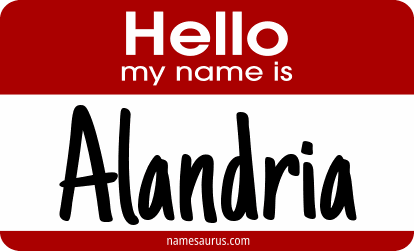 Hello my name is Alandria png download