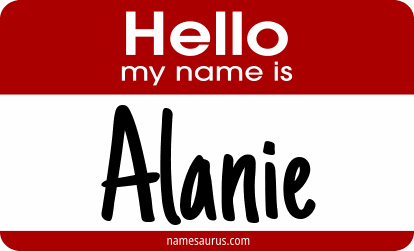 Hello my name is Alanie png download