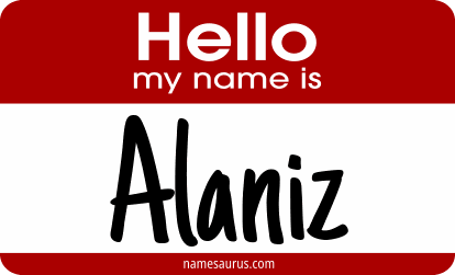 Hello my name is Alaniz png download