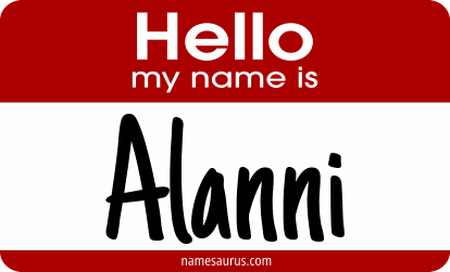 Hello my name is Alanni png download