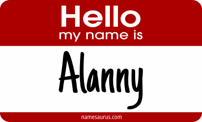 Hello my name is Alanny png download
