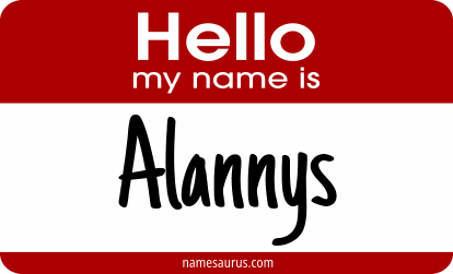 Hello my name is Alannys png download