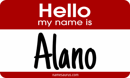 Hello my name is Alano png download