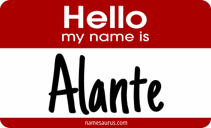Hello my name is Alante png download