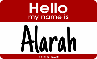 Hello my name is Alarah png download