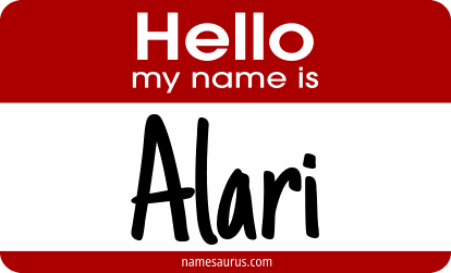 Hello my name is Alari png download