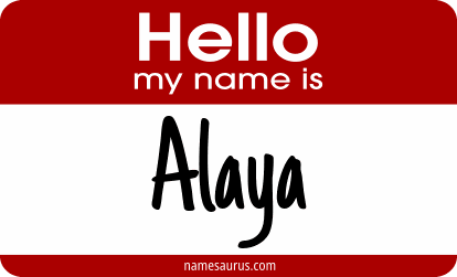 Hello my name is Alaya png download