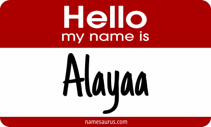 Hello my name is Alayaa png download