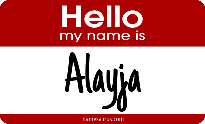 Hello my name is Alayja png download