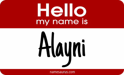 Hello my name is Alayni png download