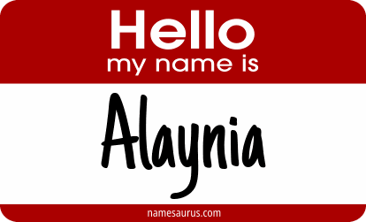 Hello my name is Alaynia png download