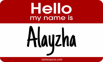 Hello my name is Alayzha png download