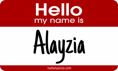 Hello my name is Alayzia png download