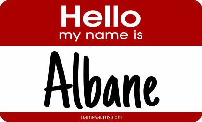 Hello my name is Albane png download