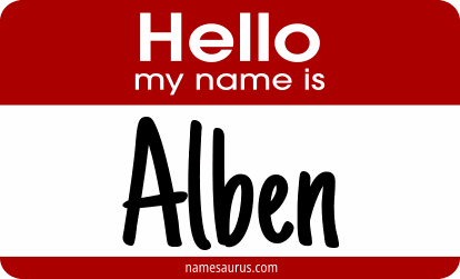 Hello my name is Alben png download