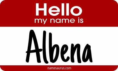 Hello my name is Albena png download