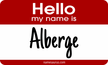 Hello my name is Alberge png download