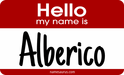 Hello my name is Alberico png download