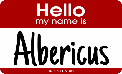 Hello my name is Albericus png download