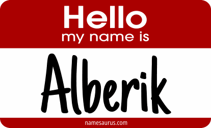 Hello my name is Alberik png download
