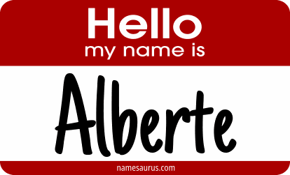 Hello my name is Alberte png download