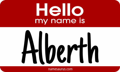 Hello my name is Alberth png download