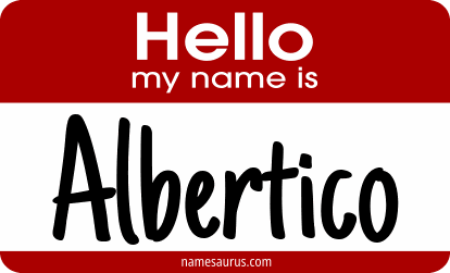 Hello my name is Albertico png download