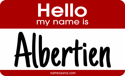 Hello my name is Albertien png download