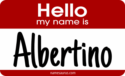Hello my name is Albertino png download