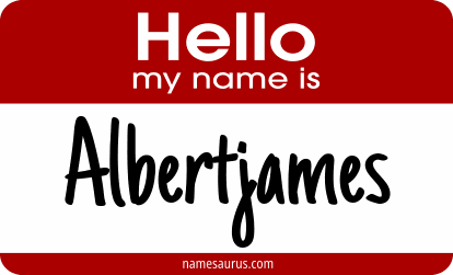 Hello my name is Albertjames png download