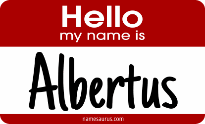 Hello my name is Albertus png download