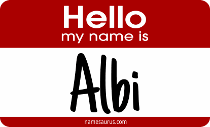 Hello my name is Albi png download