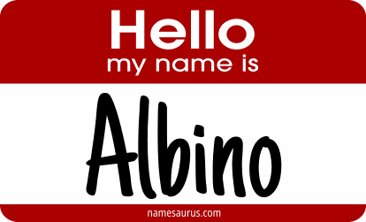 Hello my name is Albino png download